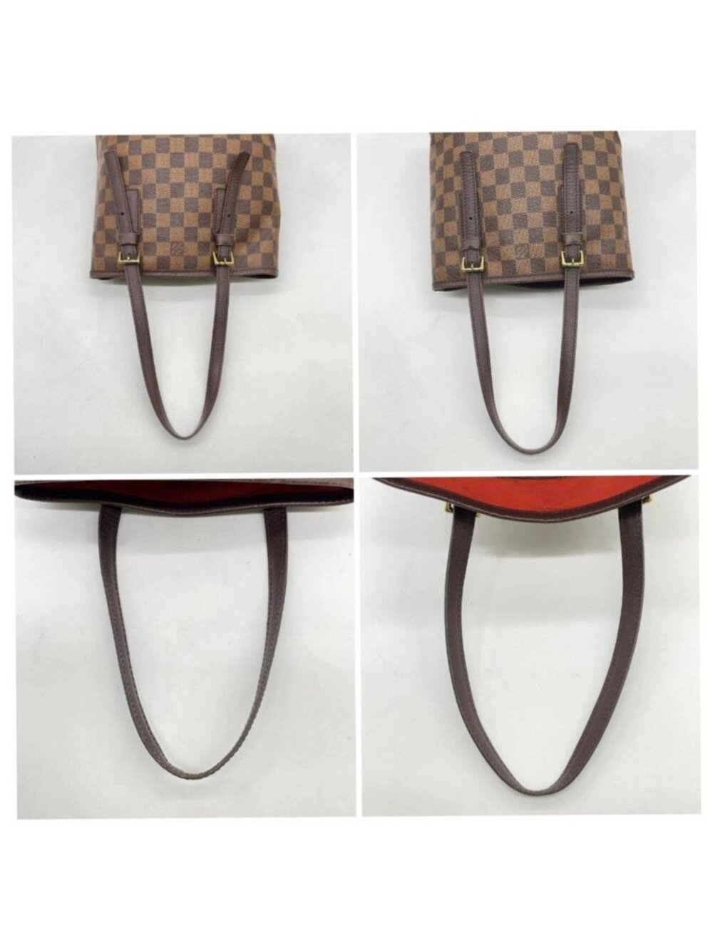 Authentic Louis Vuitton Marais Damier Ebene Bucket Tote Bag with Pochette - Picture 8 of 16